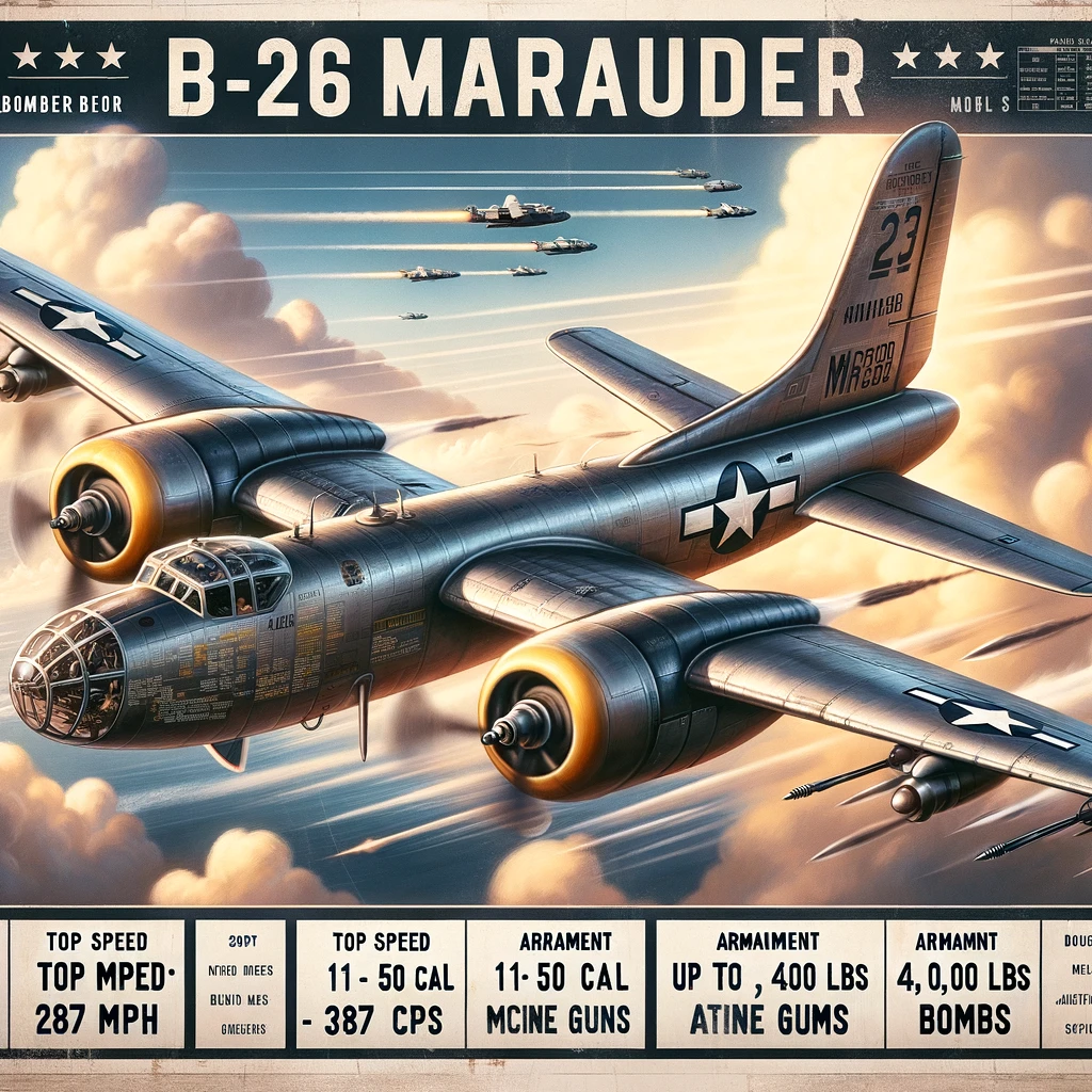 American Bombers Of WW2 B-26 Marauder