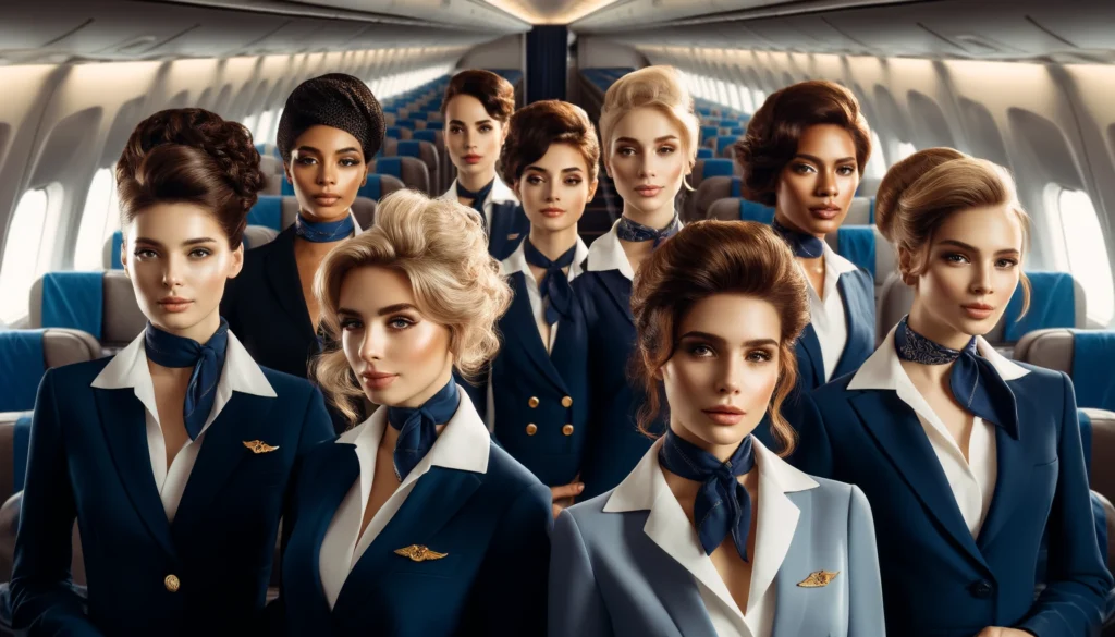 Flight Attendant Hairstyles and Makeup