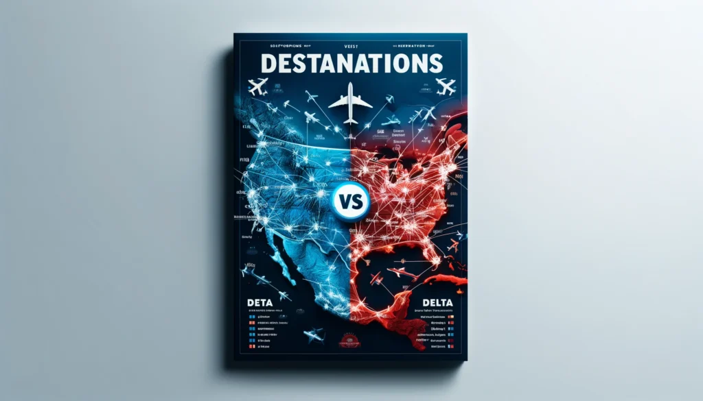 JetBlue vs Delta "Destinations and Routes Comparison"