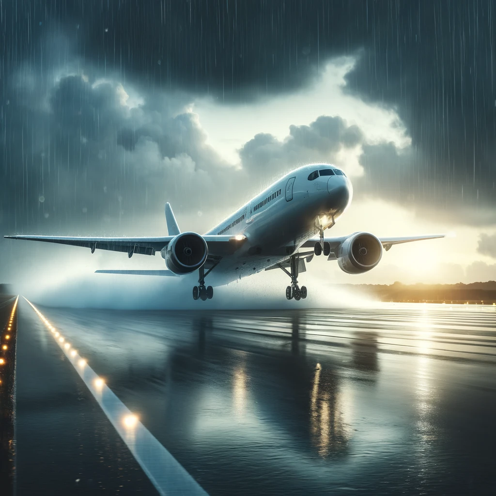 Can Flight take off in Rain