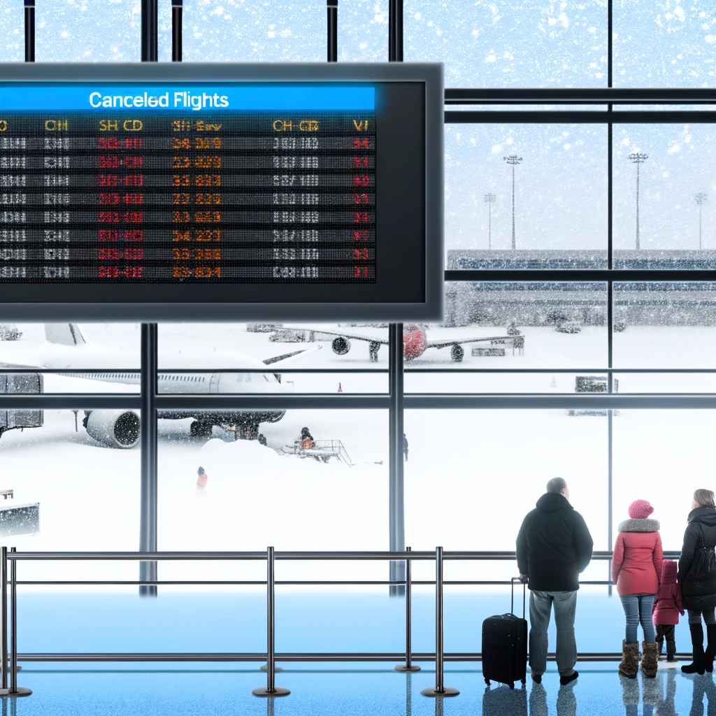 The Impact of Snow on Flight Schedules