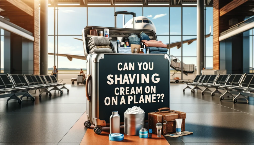 Can you bring shaving cream on a plane