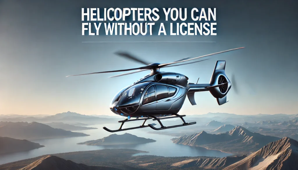 Helicopters You Can Fly Without A License