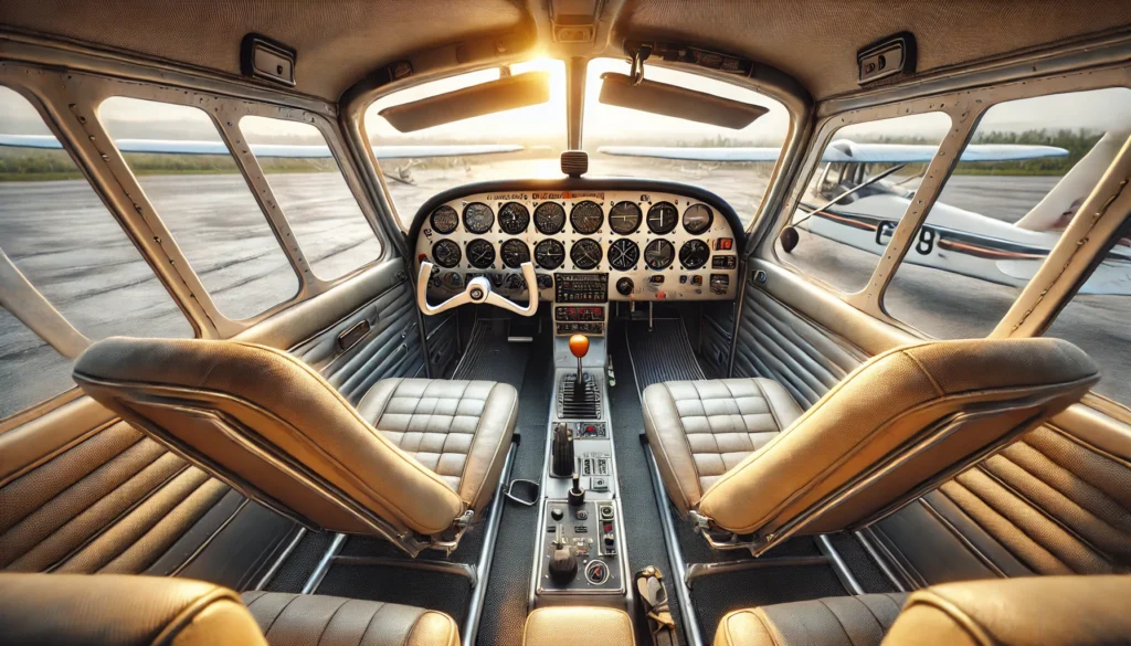 Piper Super Cub Interior and Cockpit